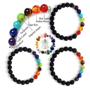 Chakra Natural Gem Bracelet ❤️